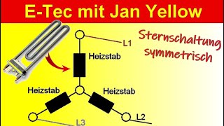 Drehstrom 25 Symmetrische Sternschaltung berechnen [upl. by Enitnemelc]