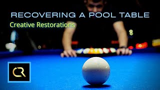 How to Recover a Pool Table START TO FINISH [upl. by Onabru]