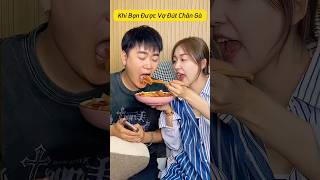 Khi Bạn Được Vợ Đút Cho Ăn Chân Gà Bạn Sẽ Làm Gì mukbang food anuong anvat shorts [upl. by Lletnom]