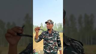 Pahalvan ne darpok ko sanp se daraya 🐍😂 army indianarmy trending shorts youtube [upl. by Nahshun]