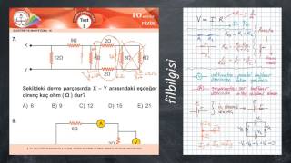 10 Sınıf Fizik Test 8  Elektrik ve Manyetizma 3 [upl. by Leik]