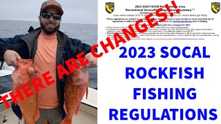 2023 SoCal Rockfish Regulations  Big changes this year [upl. by Noxas]