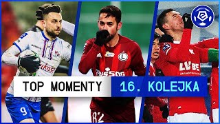 TOP MOMENTY 16 kolejki  Ekstraklasa  202021 Komentarz [upl. by Rafa]