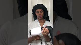 How to dry locs XL hood bonnet dryer attachment wwwLOCDINco locdin diylocs locstyles loccare [upl. by Eillim]