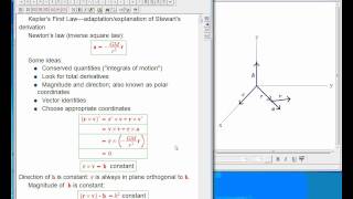 Derivation of Keplers first law [upl. by Toney158]