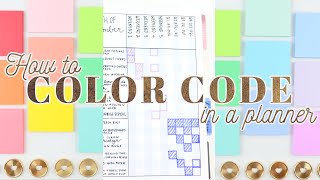 📒 Ideas for How to Use Color Coding in Your Planner  Happy Planner  Color Code [upl. by Alethea]