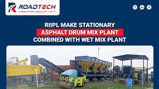 ASPHALT DRUM MIX PLANT COMBINED WITH WET MIX PLANT WITH CTB amp EMULSION MIXING SYSTEM [upl. by Dudley]