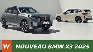 BMW X3 2025  les premières infos [upl. by Kinsler359]