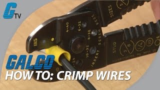 How to Crimp Wires  Basic Tips on Crimping  Galco [upl. by Aeret]