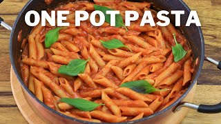 One Pot Pasta with Tomato Sauce  Quick and Easy Recipe [upl. by Rapsag798]