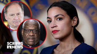 Rep OcasioCortez moves to impeach SCOTUS Justices Thomas and Alito [upl. by Pharaoh408]