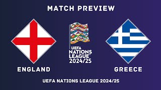 England Vs Greece  UEFA Nations League 202425 Match Preview  H2H Stats Predictions amp Lineups [upl. by Ahsiri516]