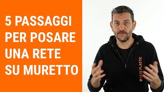 Quali sono i 5 passaggi per posare una recinzione su muretto Ve lo spiego [upl. by Nanni]