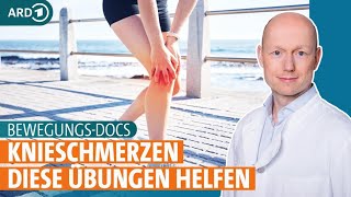 Knieschmerzen Diese Übungen helfen bei Knieproblemen  BewegungsDocs  ARD GESUND [upl. by Alica412]