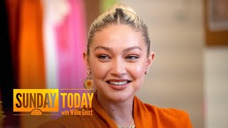 Gigi Hadid Talks Modeling Motherhood And Move To Fashion Design [upl. by Oitaroh]