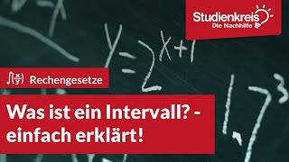 Was ist ein Intervall  Mathe verstehen mit dem Studienkreis [upl. by Cioffred]