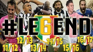 IL RECORD dei 6 SCUDETTI della JUVENTUS  TUTTI I GOL [upl. by Rednave179]