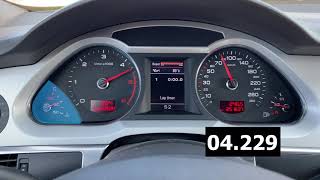 Audi A6 30 TDI quattro chip 290hp 0100 acceleration [upl. by Ynohtnaed]