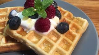 Nadýchané domáce vafle  How to make Homemade waffles 🧇 [upl. by Aiclef]