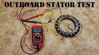 How To Test An Outboard Stator  The EASY Way [upl. by Esyahc741]