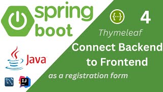 4 How to Connect SpringBoot Backend with Frontend StepbyStep Thymeleaf as a registration form [upl. by Hummel329]