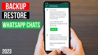 How to Backup and Restore Whatsapp Messages on Android Updated  2024 [upl. by Devonna606]