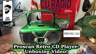 THE PROSCAN CD PLAYER DOES WHAT Proscan Retro CD Player Unboxing and Review [upl. by Alan]