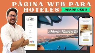 Cómo crear una página web para un HOTEL 2024 ✅ Fácil y Rápido [upl. by Nyrahtak]