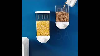 15Kg 1500ML Self Adhesive Cereal Dispenser Wall Mounted Box MixRandom color [upl. by Ennairej]