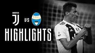 HIGHLIGHTS Juventus vs SPAL  20  Ronaldo amp Mandzukic goals seal the win [upl. by Edd242]