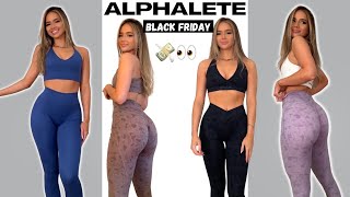 Alphalete Black Friday Tryon Haul  Surface Amplify Alphalux leggings  more [upl. by Zahc]