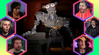 Gamers React to  Encountering the Endoskeleton FNAF Security Breach [upl. by Gow258]