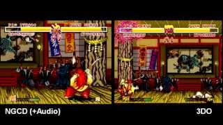 Samurai Shodown Neo Geo CD Vs 3DO [upl. by Michell]