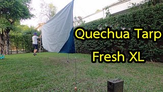 Camping Quechua Fresh XL Tarp  Review by a user [upl. by Alfeus]