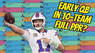 When To Take A QB In 10 Team Full PPR [upl. by Agiaf]