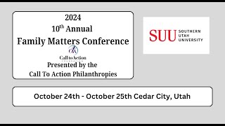 2024 Family Matters Conference  October 24 AM Sessions [upl. by Asilehc]