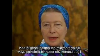 Simone de Beauvoir Kadın Doğulmaz Kadın Olunur 1975 [upl. by Violeta]