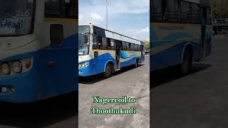 Nagercoil to Thoothukudi Bluebus bus bustravels nagercoil thoothukudi tnstcbusvideo tenkasi [upl. by Etty]