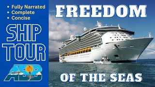 New Freedom of the Seas Ocean View Balcony Tour [upl. by Elocim]