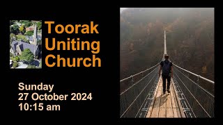 Toorak Uniting Church  Worship Service  27 October 2024 [upl. by Teufert]