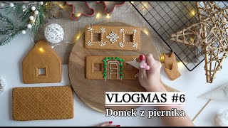 DOMEK Z PIERNIKA VLOGMAS no6 Jak dekorować pierniki i domek z piernika Lukier królewski [upl. by Lourdes]