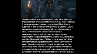 The Acolyte Episode 7 Choice Spoiler Thoughts  What [upl. by Rraval6]