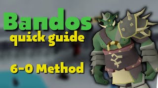 Bandos Quick Guide  60 Method crossbow  OSRS [upl. by Takken991]