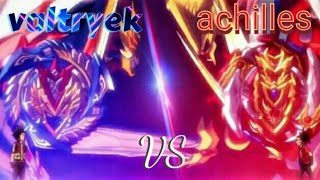 Z achilles vs Valtryek Beyblade Burst Quad Strike [upl. by Iruam825]