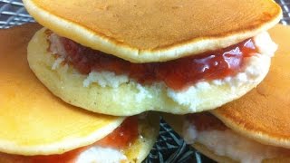 BERRY JAM AND RICOTTA PIKELET SANDWICHES  simpley cooking [upl. by Vasily]