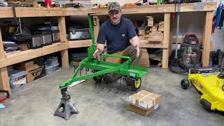 John Deere 40quot Dethatcher  Thatcherator Overview [upl. by Lyrahc]