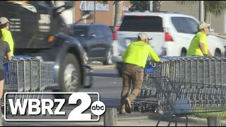 Community clean up group returns Walmart shopping carts after company failed to collect [upl. by Wilkey]