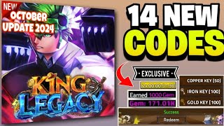 💥NEW💥 KING LEGACY CODES OCTOBER 2024 OCTOBER 2024 UPDATE 100 WORKING KING LEGACY CODES ROBLOX [upl. by Matilda364]