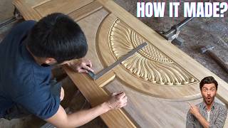 Wooden Door  How to make wooden Door  Typo Work [upl. by Crow]