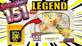 Opening Pokémon 151 boosters Zapdos ex box pokemon 151 [upl. by Elbart]